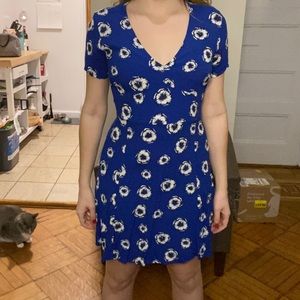 GAP Floral Blue Dress
